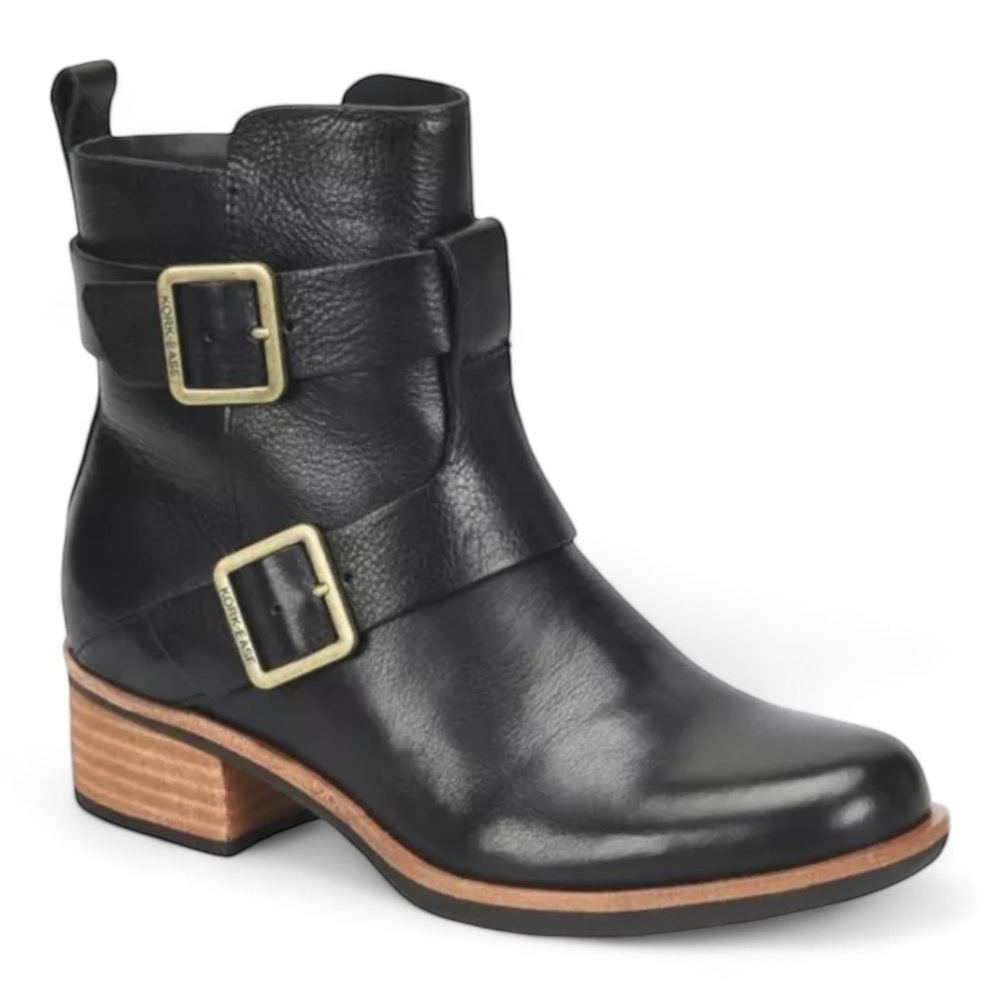 Kork-Ease Women's Carsyn Leather Bootie in Black NWT